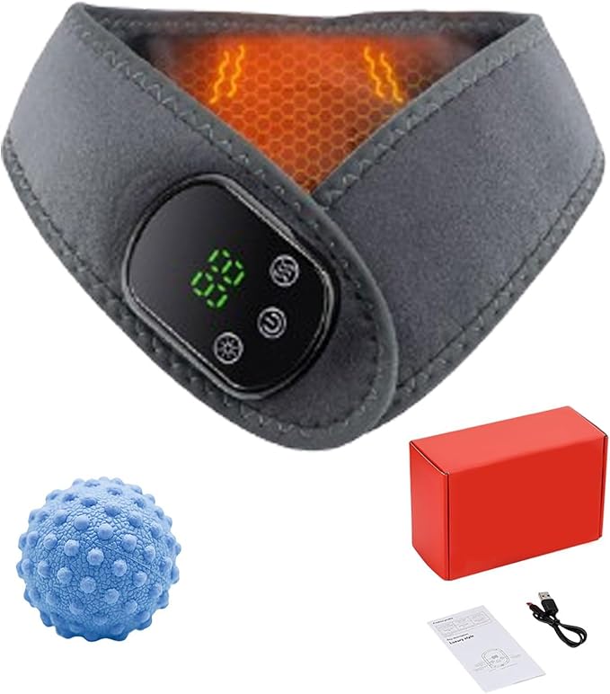 Foot Revive Massager, 3-in-1 Wireless & Portable Foot Massager with 3 Vibration Modes and 5 Heat Levels, for Heel, Arch and Ankle Comfort & Relaxation (Shoulder 5 Level * 1PCS)