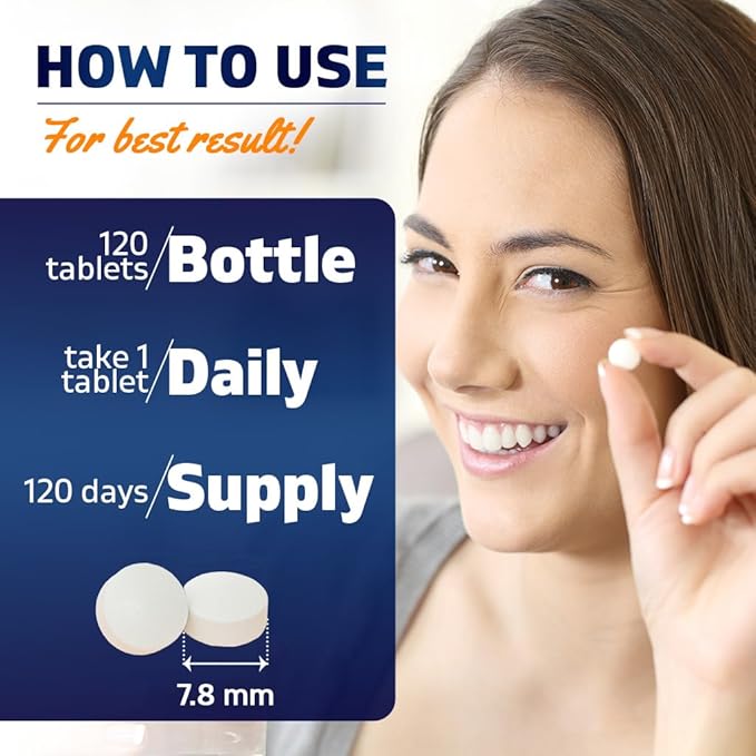 Vitamatic 2 Packs Acidophilus Probiotic - 10 Billion CFU - 120 Tablets - 5X Potency - Daily Probiotic Supplement, Supports Digestive Health (Total 240 Tablets)