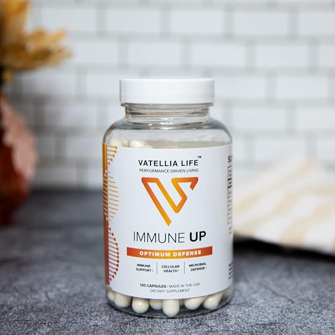 Immune Up High-Absorption Vitamin C, D3, A + Zinc | Immune Support | Improve Cellular Health | Microbial Defense | 120 Capsules (60 Day Supply)