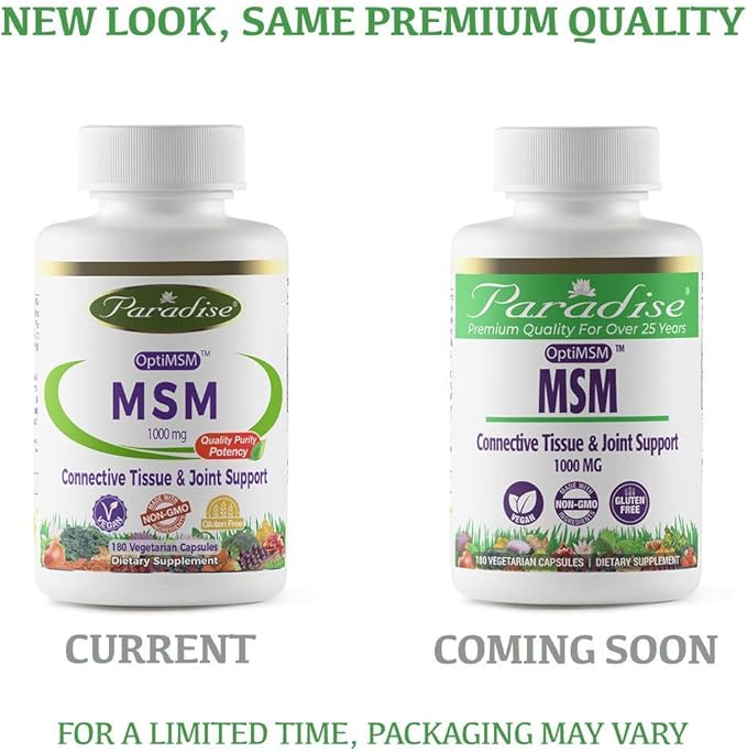 Paradise MSM. 100% OPTIMSM Original Worldwide Patented Ingredient. - 100% Naturally Extracted - No Harsh Chemicals or Solvents - 100% American Made!