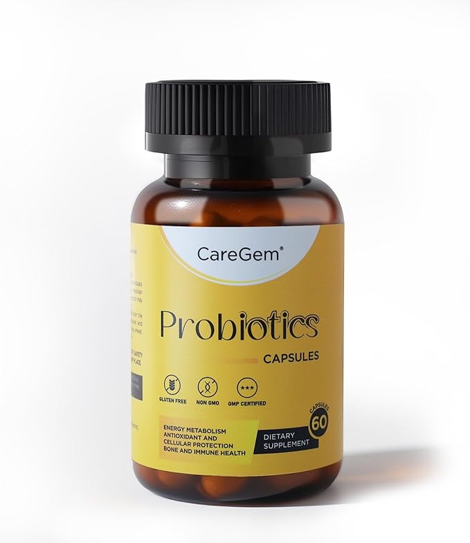 Probiotic & Prebiotic Capsules for Digestive & Immune Support | Promotes Gut Balance for Women & Men, 60 Count, Shelf-Stable