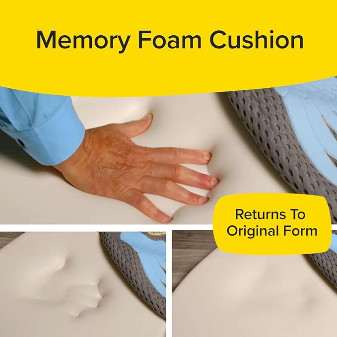 Extra Thick, Ultra-Comfy Edition Auto Cushion w/Memory Foam, AS-SEEN-ON-TV, Lumbar Support Helps Relieve Pressure, Molds to Anyone, Washable Cover, Drive in Heavenly Comfort, Any Vehicle