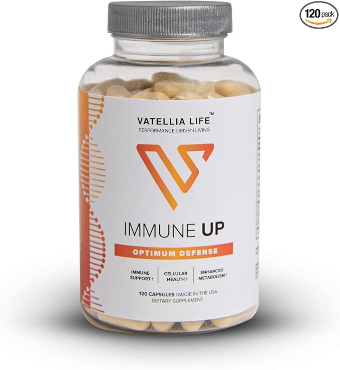 Immune Up High-Absorption Vitamin C, D3, A + Zinc | Immune Support | Improve Cellular Health | Microbial Defense | 120 Capsules (60 Day Supply)