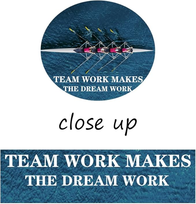 Inspirational Wall Art Motivational Quotes Wall Decor Team Work Makes The Dream Work Prints on Canvas Poster Team Pictures Modern Painting Artwork Office Wall Decor Gym Home Framed[24" W x 36" H]