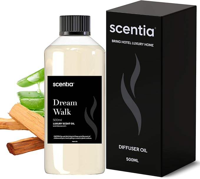Hotel Diffuser Oil Inspired by The Westin Hotel Scent - 500 ml 16.9 fl oz - Essential Oil Blend for Diffuser Refill,White Tea Oil for Aromatherapy Diffusers and Humidifiers - Dream Walk