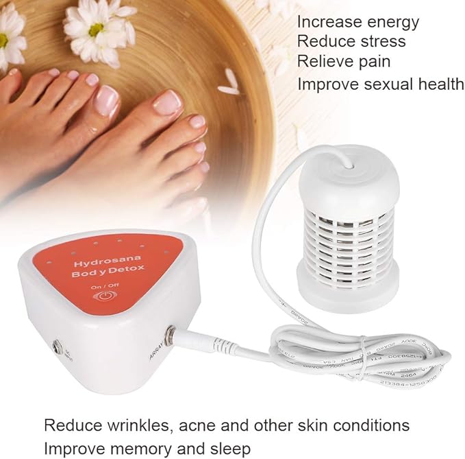 YUYTE Portable Ionic Foot Bath SPA - Detox Foot Soaker Massager for Improves Circulation, Soothe Tired Muscles