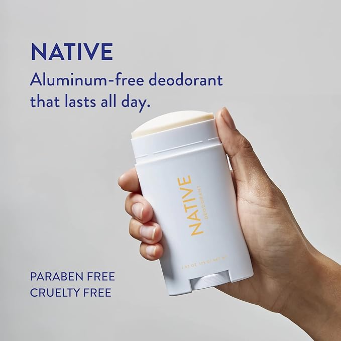 Native Aluminum-Free Clean Deodorant with Natural Derived Ingredients, 72HR odor control | Deodorant for Women and Men | Baking Soda, Coconut Oil, Shea Butter | Buttercream & Vanilla