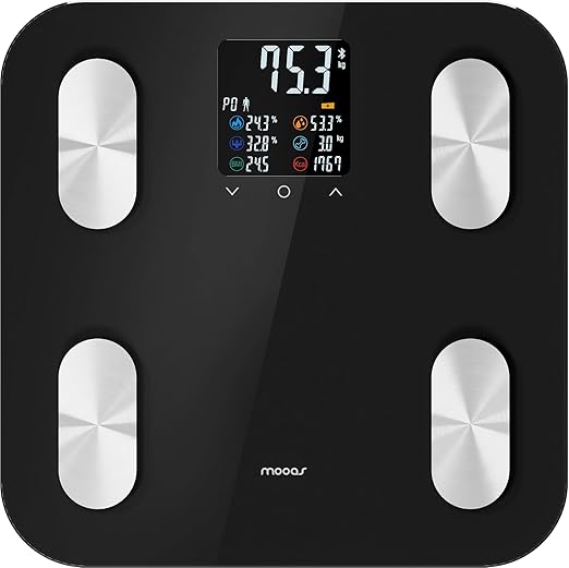 mooas Smart Premium Body Composition Scale (Black)