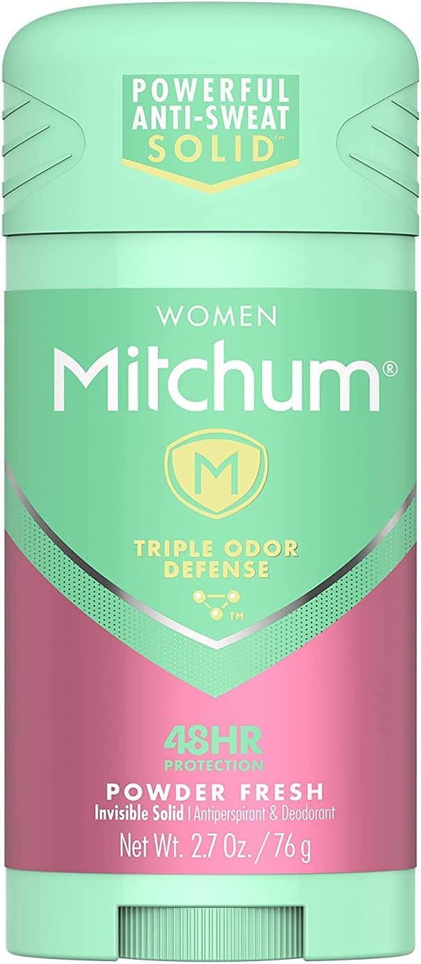 Mitchum For Women Triple Odor Defense Invisible Solid Antiperspirant & Deodorant 2.70 oz (Pack of 2)