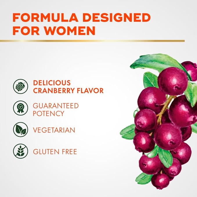 Align Women's Health, Prebiotic + Probiotic, with Cranberry for Feminine Health, Help Nourish & Add Good Bacteria for Digestive Health, 50 Gummies