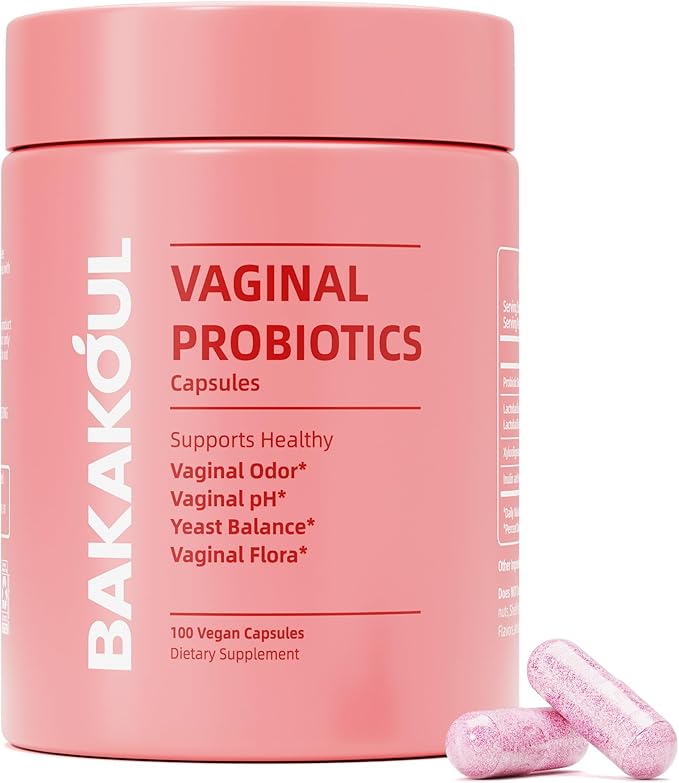 Vaginal Probiotic with Prebiotics & Lactobacillus Probiotic Blend pH Balance for Women,Vaginal Health Supplement,Reduce Vaginal Odor & Vaginal Flora,100 Count (Pack of 1)