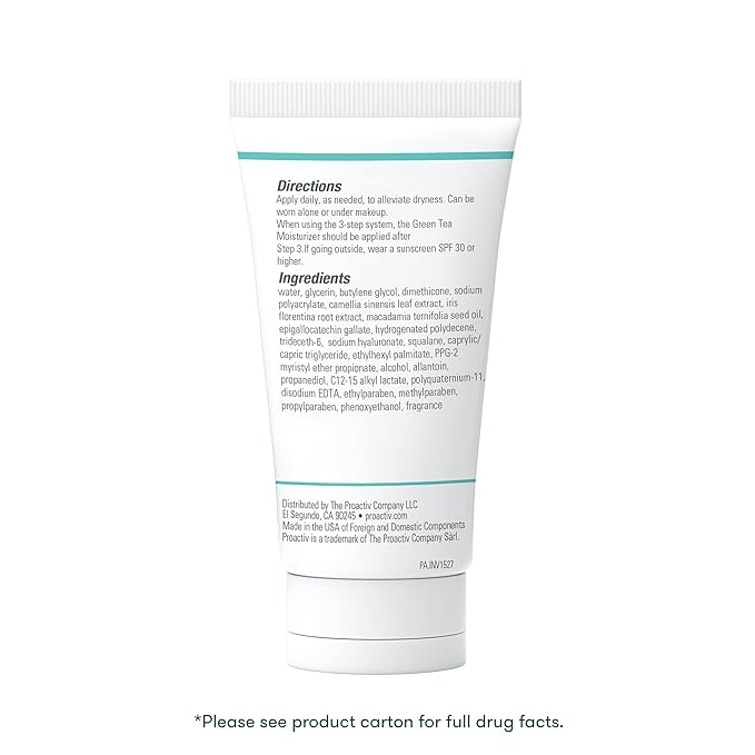 Proactiv Green Tea and Hyaluronic Acid Moisturizer for Dry Skin, Hydrating Face Moisturizer for Oily Skin, Dry Skin and Acne Prone Skin - 3 Oz
