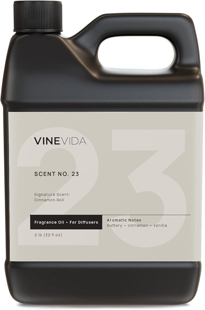 VINEVIDA [32 Fl Oz] Cinnamon Roll Fragrance Oil for Cold Air Diffusers, Essential Oils for Diffuser Oil Refill & Air Freshener Room Spray