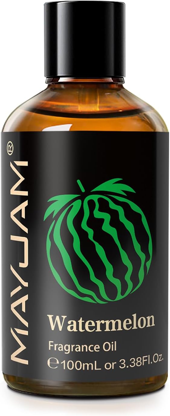 100ML/3.38FL.OZ Watermelon Fragrance Oils with Glass Dropper, Essential Oils for Diffusers for Home, Long Lasting Scented Oils for Diffusers Soap Candle Making