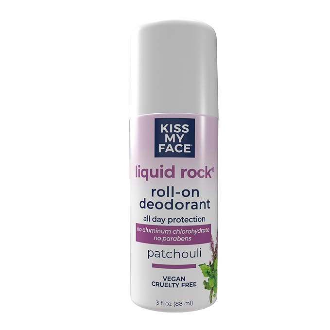 Kiss My Face Liquid Rock Roll On Deodorant - Patchouli, 3 oz