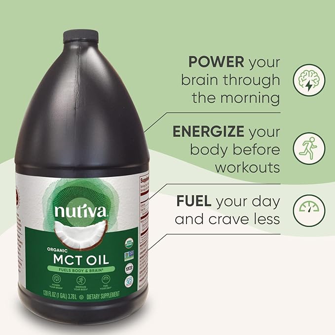 Nutiva Organic MCT Oil, 128 Fl Oz