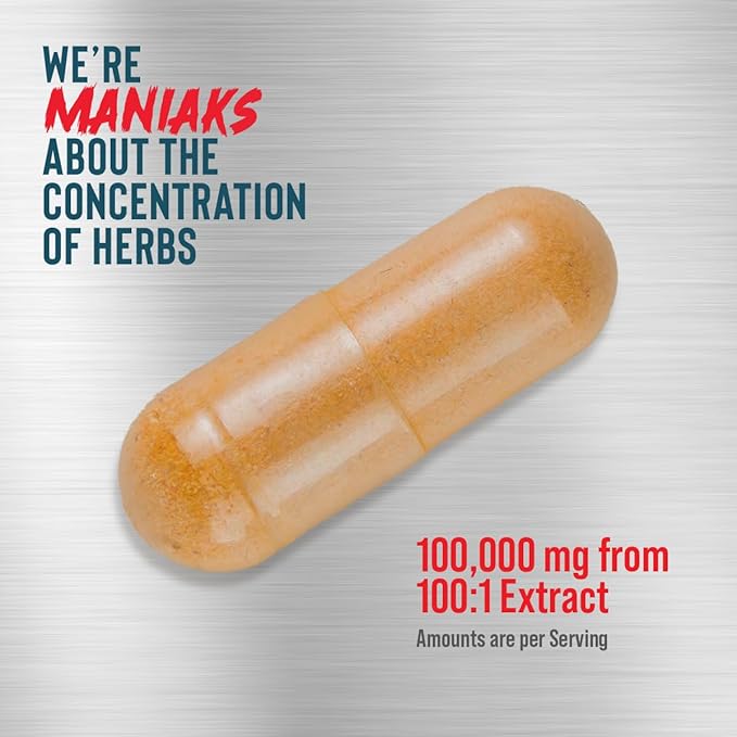 Longjack Tongkat Ali Capsules for Men, Root Extract & Turkesterone, Herbal Supplement for Men's Health & Muscle Growth, Dietary, High Potency 100:1 Extract 1000mg Per Serving, 60 Capsules