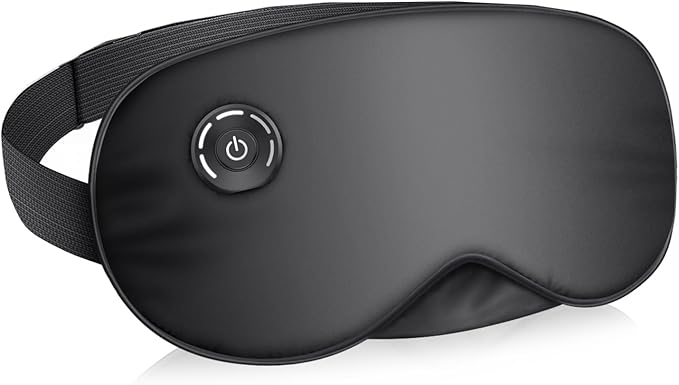 Heated Eye Mask Cordless, USB Eyes Heating Pad, Eye Massager Mask for Sleeping, Electric Warm Eye Compress for Dry Eyes, Relief Stye, Blepharitis, Chalazion, Sleep Mask Gift for Men Women