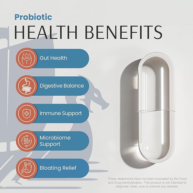 Daily Probiotic – 50 Billion CFU + Prebiotics | Gut, Digestive & Immune Support | 11-Strain Formula for Bloating, Balance & Whole-Body Wellness