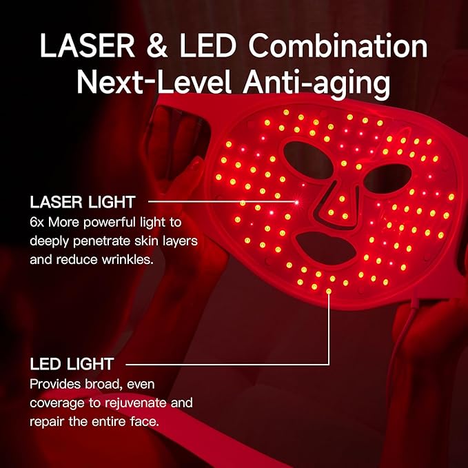 Upgrade Led Red Light Therapy Mask