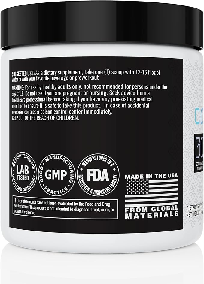 Construct -5g Creatine Monohydrate + 3g Hmb Blend, Muscle Growth, Strength, Recovery, ATP Energy, Athletic Performance, and Protein Synthesis - 30 Servings, unflavored