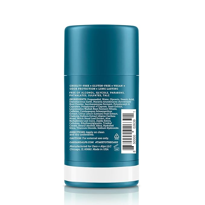 Oars + Alps Aluminum Free Deodorant for Men and Women, Dermatologist Tested and for Sensitive Skin, Travel Size, Variety, 3 Pack, 2.6 Oz Each