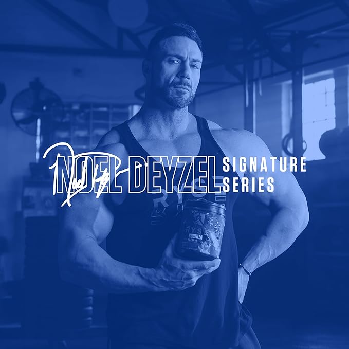 RYSE Pump Daddy V2 Pre Workout Powder - Noel Deyzel Signature - Blue Raspberry - Non-Stim Supplement with Citrulline, Creatine and Beta Alanine for Pumps, Endurance and Strength - 40 Servings