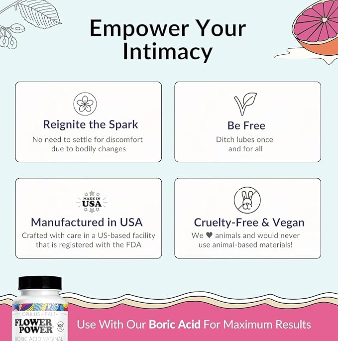 Flower Power She Juicy Feminine Support Capsules – 60 ct | Slippery Elm Bark Supplement for Women | Natural Hydration & Wellness | pH Balance Support | Made in USA | Vegan & Non-GMO