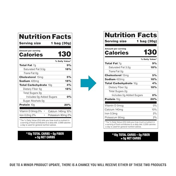 Quest Nutrition Cheese Crackers, Cheddar Blast, 10g Protein, 5g Net Carbs, 1g Sugar, Made with Real Cheese, 4 Count