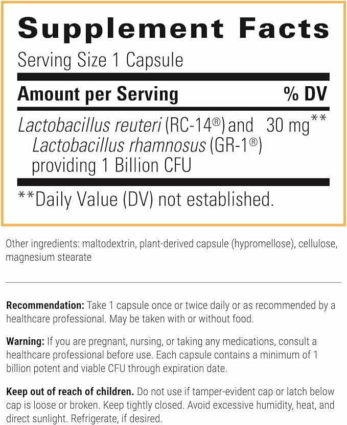 Integrative Therapeutics Pro-Flora Women’s Probiotic - Vaginal Health Probiotic - Supports Urogenital Health in Women* - Gluten-Free - 30 Capsules (30 Capsules)