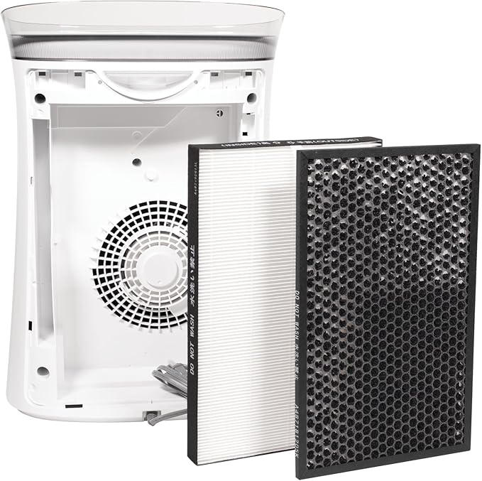 SHARP Air Purifier with Plasmacluster Ion Technology and Triple Filtration, including True HEPA Filter. Covers up to 1,253 sq ft for Medium Rooms, such as Office, for Dust, Smoke, and Pollen. FPK50UW