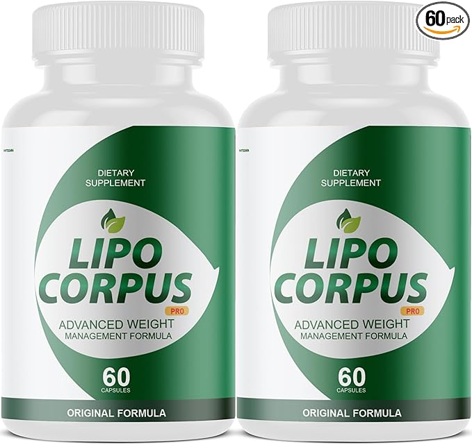 Lipo Corpus Pro Body Management Supplement, 60 Capsules, Vitamins and Minerals (2)