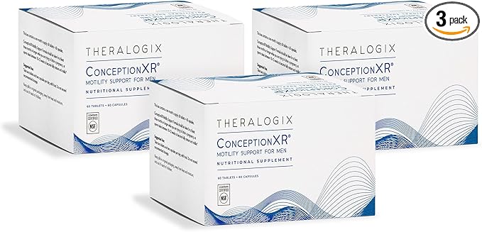 Theralogix ConceptionXR Motility Support Formula - Men's Preconception Vitamins for Fertility Support - Male Fertility Supplements for Sperm Health* - NSF Certified, 360 Count (90-Day Supply)