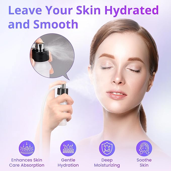 Diamond Microdermabrasion Machine Professional, 3 in 1 Dermabrasion Facial Peeling Skin Care Device for Salon Personal Home Use