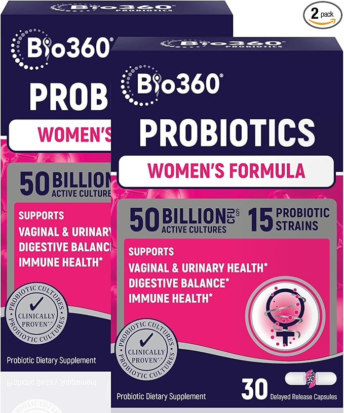 Probiotics for Women Vaginigal Health - Supports pH Balance, Vaginal, Urinary, & Digestive Health - 50 Billion CFU & 15 Unique Strains for Healthy Vaginal Odor & Vaginal Flora - Shelf Stable