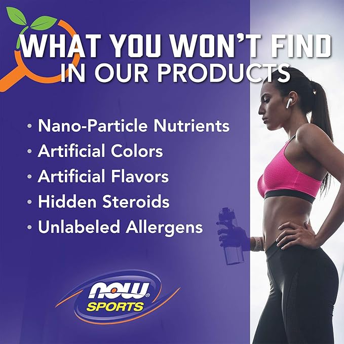 NOW Sports Organic Plant Protein, Unflavored, Vegan Powder, 1 lb.