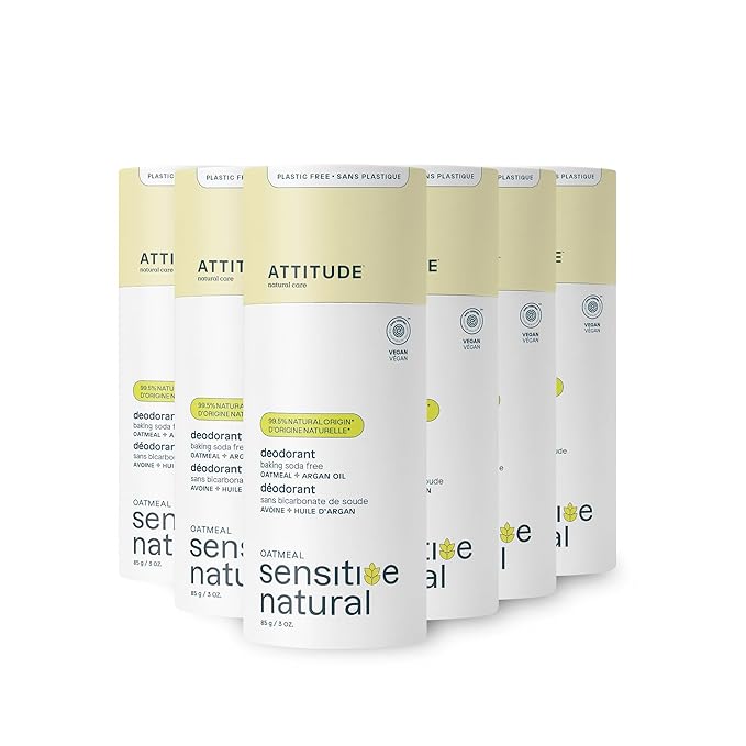 Attitude Sensitive Skin Deodorant Stick, Argan Oil, Aluminum Free, Vegan, Parabens Free, 3 Ounces (Pack Of 1)