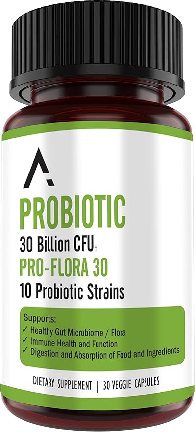 Ascendant Nutrition Bacillus Subtilis Probiotic - 30 Billion CFU Multi-Strain Probiotics for Women and Men - Supports Digestive and Gut Health - 30 Capsules