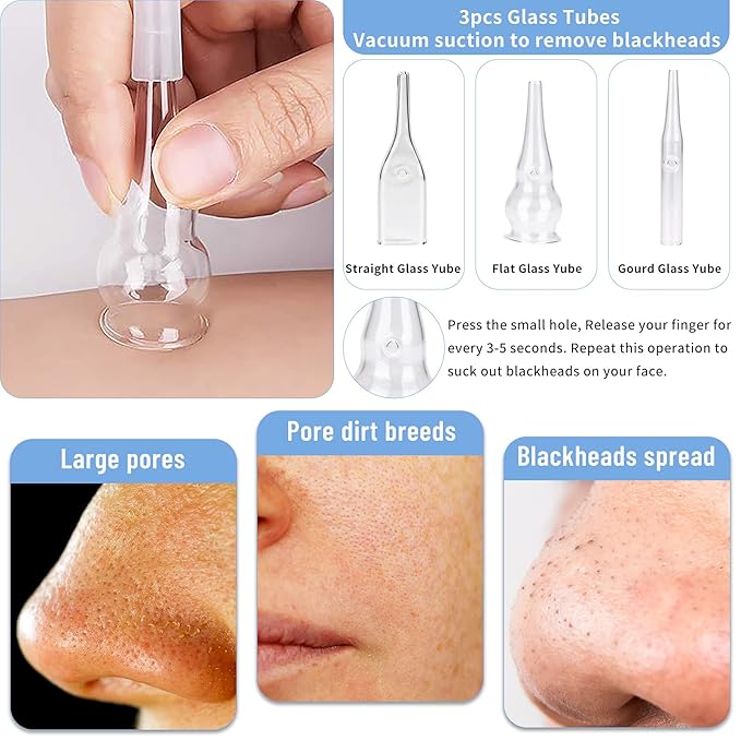 3 in 1 Diamond Microdermabrasion Machine, Yofuly 65-68cmHg Suction Power Professional Dermabrasion Equipment for Facial Skin Care