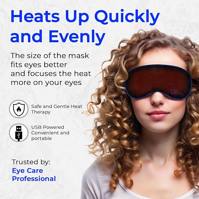 Heated Eye Masks for Dry Eyes, Improve Eye Health and Comfort with Warm Eye Compress for Dry Eyes Relief, Using a Gentle Warming Eye Mask Pack 2