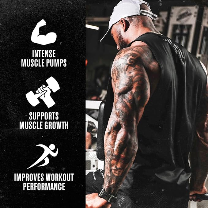 Jacked Factory N.O. XT Nitric Oxide Supplements for Men w/Nitrosigine L Arginine L Citrulline Supplement for Muscle Pumps & Vascularity - Pre Workout Nitric Oxide Booster & Muscle Builder - 180 Caps