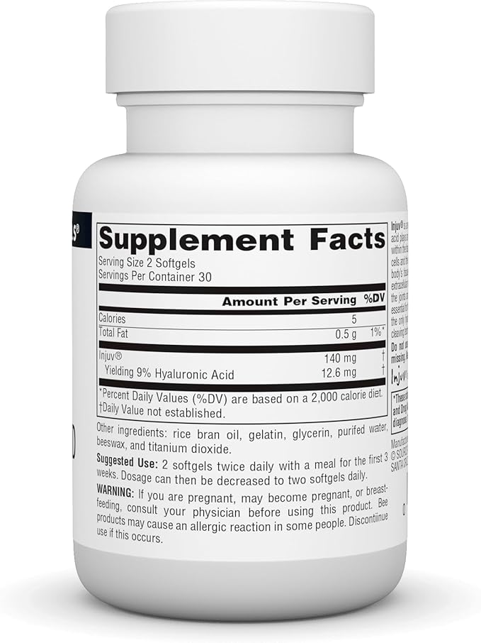 Source Naturals Hyaluronic Acid Injuv 70mg - 60 Softgels