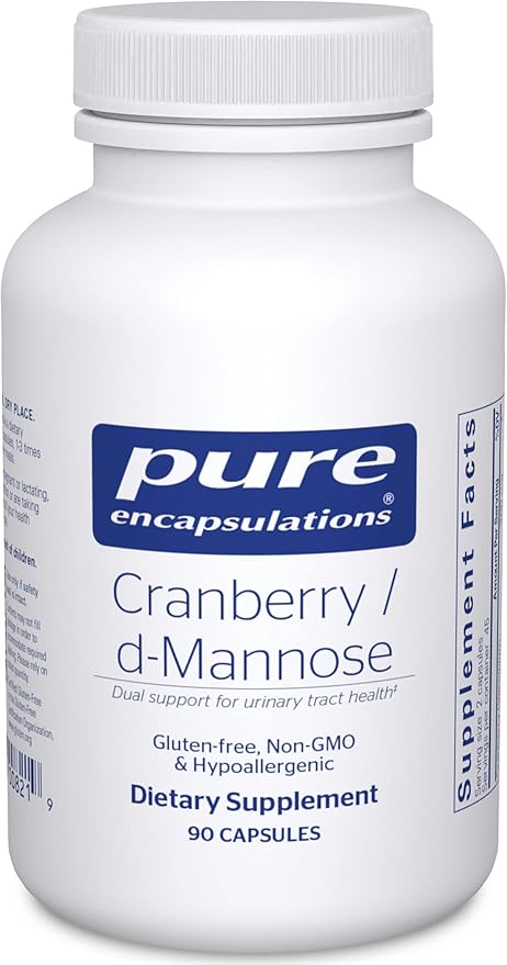 Pure Encapsulations Cranberry D-Mannose - Supports Urinary Tract Health* - with Cranberry Fruit Solids - Vegan & Non-GMO Dietary Supplement - 90 Capsules