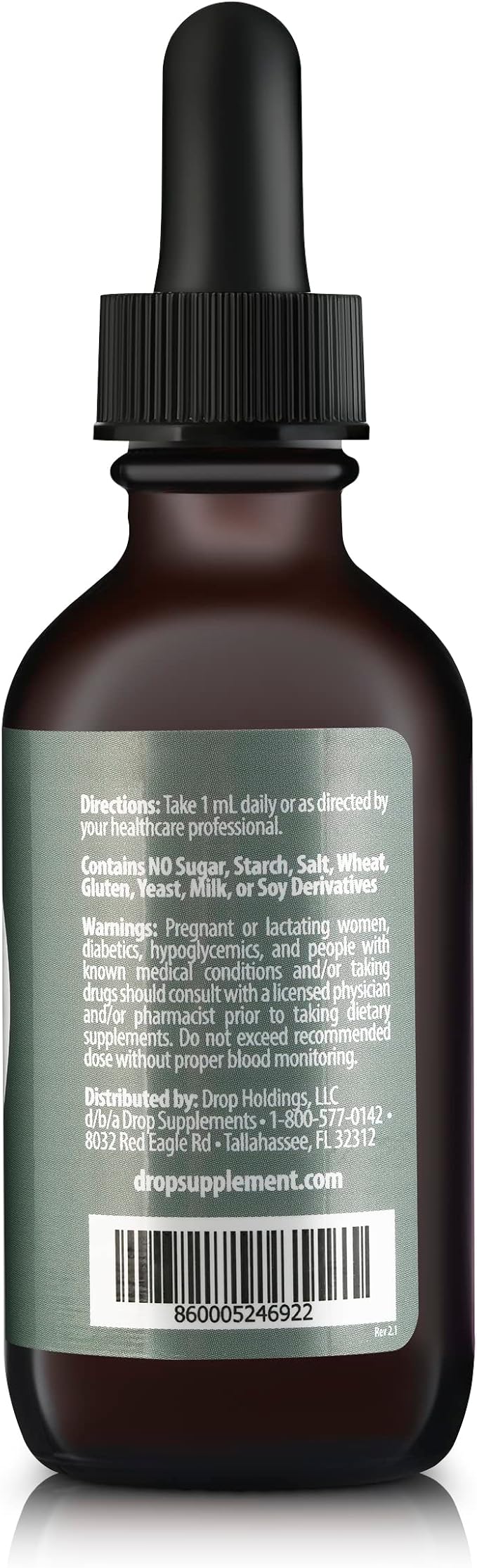 Vitamin D3 + K2 Drops with 1000 IU of Plant Based D3 and 45 mcg of K2, 2 oz Liquid Supplement for Bone Strength, Improved Mood - No Artificial Preservatives, Unflavored, with Coconut MCT Oil
