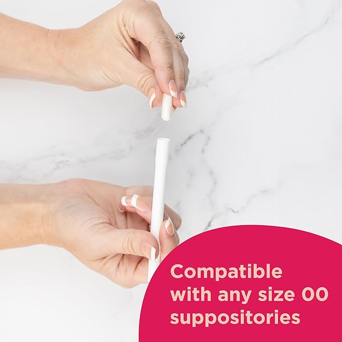 BoriCap - Boric Acid Vaginal Suppository Applicators - Hygienic Solution for Easy Glide Applicator Insertion - Washable and Reusable - Feminine Care and Hygiene Products - Made in USA by Heale - 7 ct