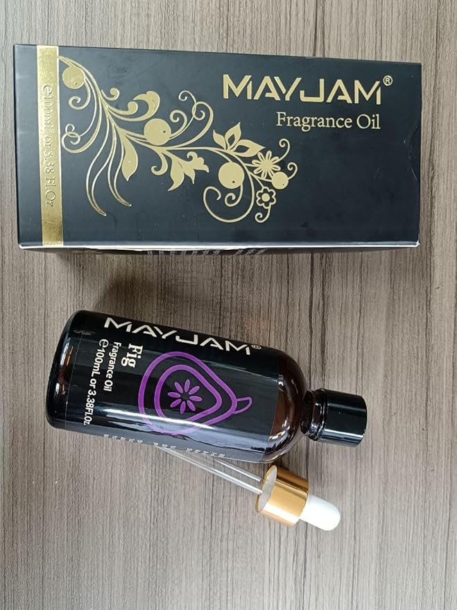 100ML/3.38FL.OZ Fig Fragrance Oils with Glass Dropper, Essential Oils for Diffusers for Home, Long Lasting Scented Oils for Diffusers Soap Candle Making