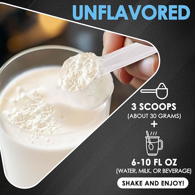 NATURE TARGET Whey Protein Powder, Unflavored Protein Powder, Whey Protein Isolate for Muscle Growth & Recovery, 26G Protein, Gluten Free & No Sugars, 16 Servings, 1.10 Pound (500 G)