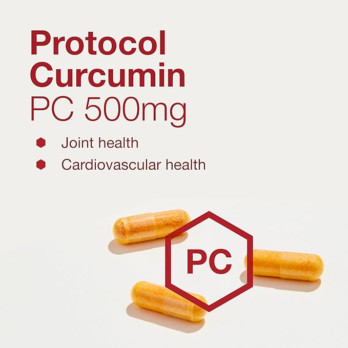 PROTOCOL FOR LIFE BALANCE Curcumin PC - with Phosphatidylcholine for Absorption - Joint Mobility, Flexibility & Immune Support - Turmeric Supplement - Non-GMO & Halal - 60 Veg Capsules