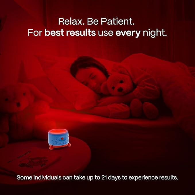 Red Light Therapy Sleep Device for Kids – 630nm Pure Red Light Lamp Sleep Aid to Support Deep Relaxation – Rest Lamp Backed by Science for Babies & Kids Bedrooms