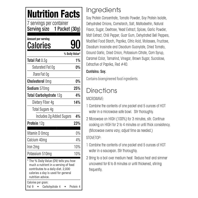 WonderSlim Protein Meal, Sloppy Joe Mix, 12g Protein, Gluten Free (7ct)
